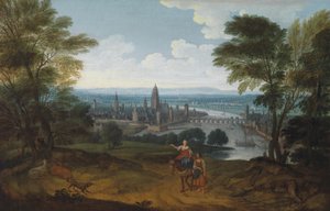 View of Frankfurt am Main from the west