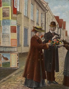 Couple Buying Flowers by German Photographer