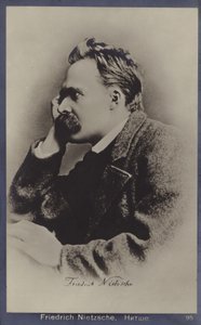 Friedrich Nietzsche (1844-1900), German Philosopher and Writer by German Photographer