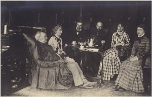 Portrait of Richard Wagner with Friends and Family by German Photographer