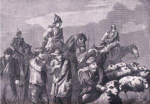 A foraging party by German School