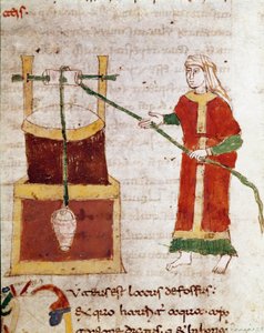 A Woman Drawing Water from the Well (Miniature from the Volume 
