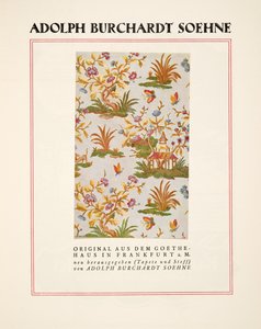 Advertisement for Adolph Burchardt Sons, from Styl, published 1922 by German School