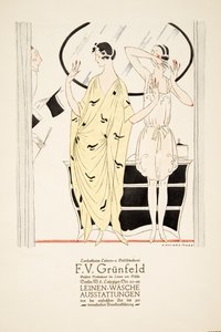 Advertisement for F.V. Grunfeld, from Styl, pub. 1922 by German School