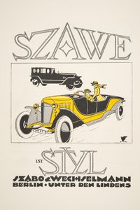 Advertisement for Szawe (Szabo & Wechselmann), from Styl, pub.1922