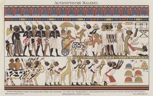 Ancient Egyptian painting by German School