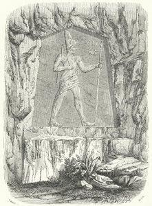 Ancient Egyptian Relief Thought to Depict the Pharaoh Sesostris or Ramesses II by German School