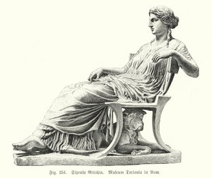 Ancient Greek Statue of a Seated Woman