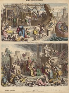 Ancient Rome (Coloured Engraving) by German School