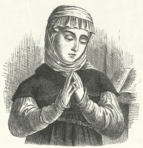 Anna Reinhard, wife of Huldrych Zwingli, leading figure in the Reformation in Switzerland (engraving) by German School