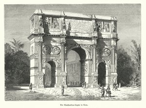Arch of Constantine, Rome by German School
