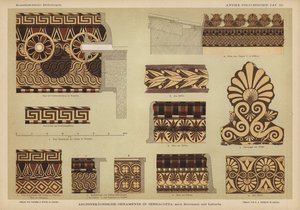 Architectural ornamentation in terracotta by German School