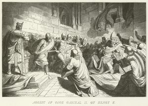 Arrest of Pope Paschal II by Henry V by German School