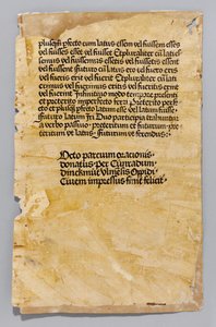 Ars Minor by Aelius Donatus, printed by Konrad Dinckmut, Ulm, c.1476-80 by German School