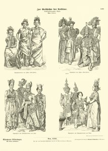Asian Actors Costumes, Late 19th Century by German School