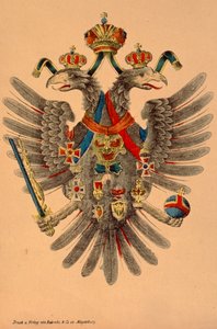 Austro-Hungarian Imperial Coat of Arms, Published by Robraki & Co., Magdeburg, c.1865 by German School
