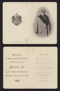 Banquet in honour of the birthday of Kaiser Wilhelm II of Germany, Frankfurt, 27 January 1897 by German School
