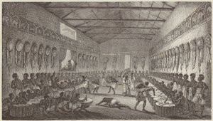 Banquet of the King of Abyssinia by German School