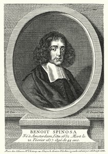 Baruch Spinoza, Dutch philosopher (engraving) by German School
