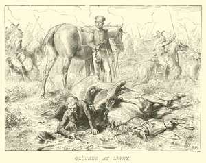 Blucher at Ligny by German School