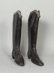 Boots, 3rd von Zieten Hussars, worn by HRH The Duke of Connaught, pre-1914 by German School