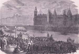 Bringing in the wounded by German School