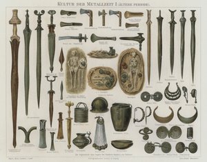 Bronze Age artefacts by German School