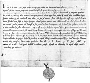 Charter of Henry Raspe, Landgrave of Thuringia and German anti-king, for Bishop Hermann of Wurzburg