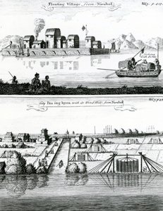 Chinese Floating Village, 17th Century by German School