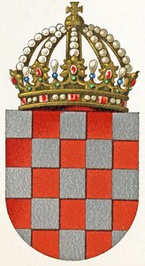 Coat of Arms of Croatia, c.1898 by German School