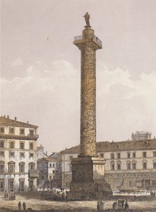 Column of Marcus Aurelius, Rome by German School