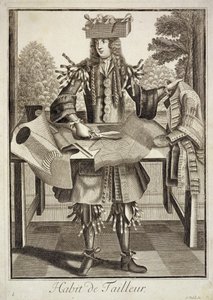 Costume for a Tailor, pub. by Gerard Valck c.1690 by German School