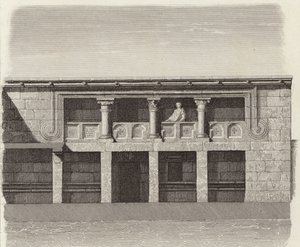 Courtyard of an Ancient Greek house in Central Syria (Illustration for Bilder-Atlas)