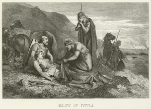 Death of Totila by German School