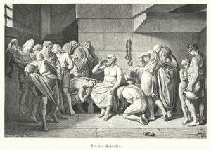Death of the Ancient Greek philosopher Socrates, 399 BC by German School