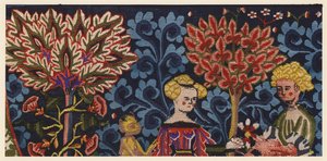 Detail from The Orchard of Love by German School