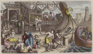 Disembarkation of animals to be used in the Roman games