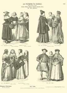 Dutch, Bohemian, Spanish, English, French and Polish Costumes, 16th - 17th Century by German School