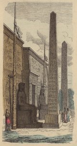 Entrance of an Ancient Egyptian Palace Temple by German School