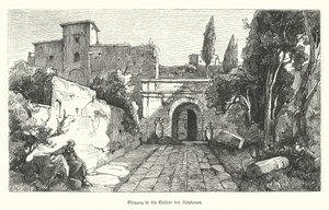 Entrance to the Tomb of the Scipios, Rome by German School