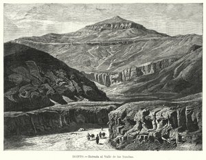 Entrance to the Valley of the Kings, Egypt by German School