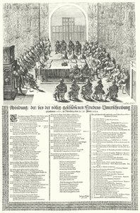European peace congress held at Nuremberg in 1650 after the Thirty Years