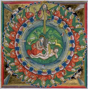 Facsimile Copy of Genesis 2:22 God Created Eve, from the Nuremberg Bible