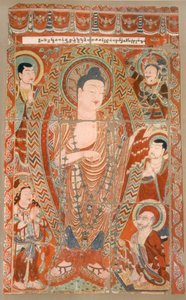 Facsimile of Cave Temple Paintings Now in the Koeniglichen Museum, Berlin, Late 19th-Early 20th Century by German School