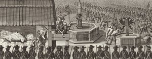 Festival in Frankfurt-am-Main, Germany, in celebration of the coronation of a Holy Roman Emperor (Illustration for Bilder-Atlas) by German School