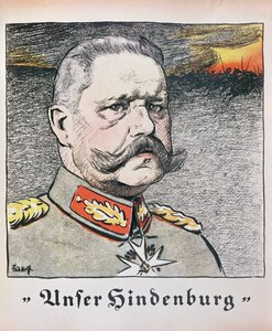 Field Marshal Paul Von Hindenburg (1857-1934) 1914