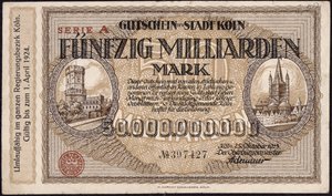 Fifty billion mark banknote, 1923