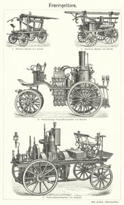 Fire engines by German School