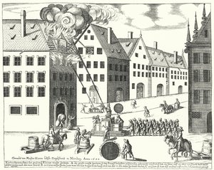 Firefighters in Nuremberg by German School