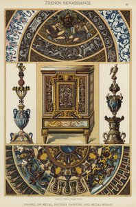 French Renaissance, Enamel on Metal, Pottery Painting and Metal-Mosaic